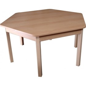 Stůl šestiúhelníkový pr. 120 cm pro mateřské školy (zelená, 71)