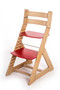 Rostoucí židle ALMA - standard (dub světlý, červená)