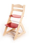 Rostoucí židle MAJA - opěrka do kulata (bříza, červená)