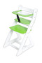 Rostoucí židle ANETA - malý pultík (bílá, zelená)