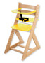 Rostoucí židle ANETA - malý pultík (buk, žlutá)