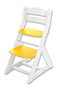 Rostoucí židle MAJA - opěrka do kulata (bílá, žlutá)