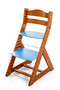 Rostoucí židle MAJA - opěrka do kulata (třešeň, modrá)