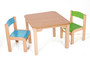 Dětský stolek MATY + židličky LUCA (modrá, zelená)