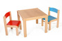 Dětský stolek LUCAS + židličky LUCA (modrá, červená)