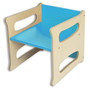 Dětská židle TETRA 3v1 natur (modrá)