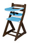 Rostoucí židle ELA - velký pultík (ořech, modrá)