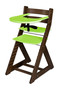 Rostoucí židle ELA - velký pultík (ořech, zelená)